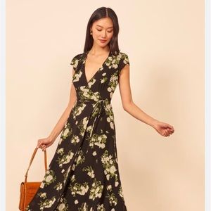 Reformation Carina wrap dress